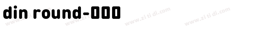 din round字体转换